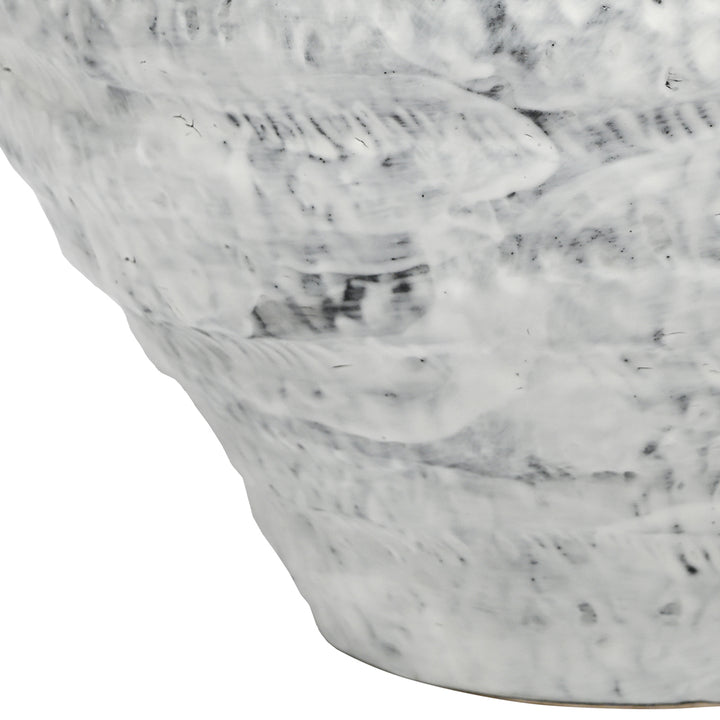 Lunel White Glazed Vase Medium