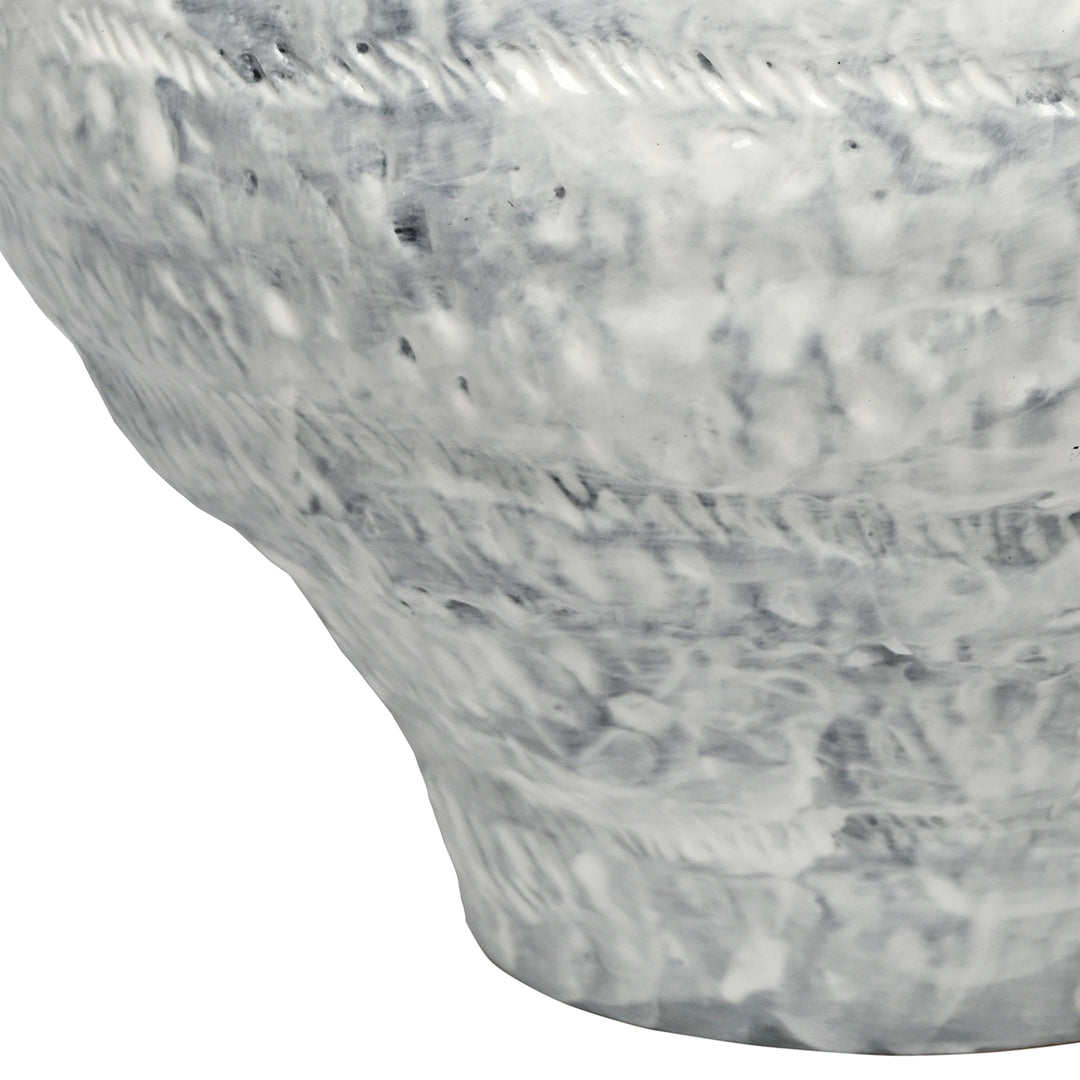 Lunel White Glazed Vase Large