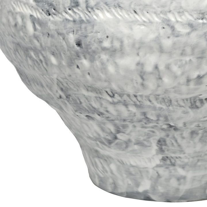 Lunel White Glazed Vase Large