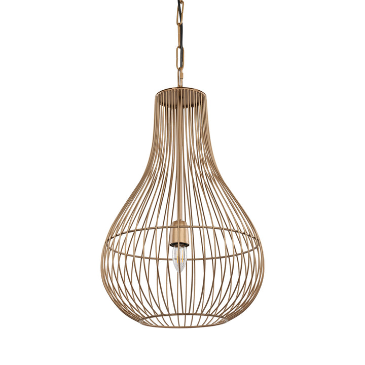Mira Pear Drop Wire Pendant