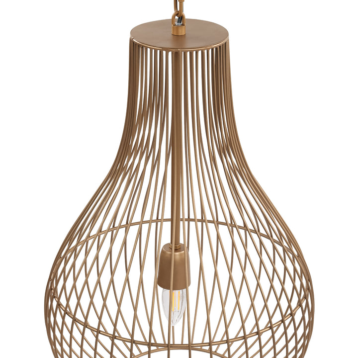 Mira Pear Drop Wire Pendant