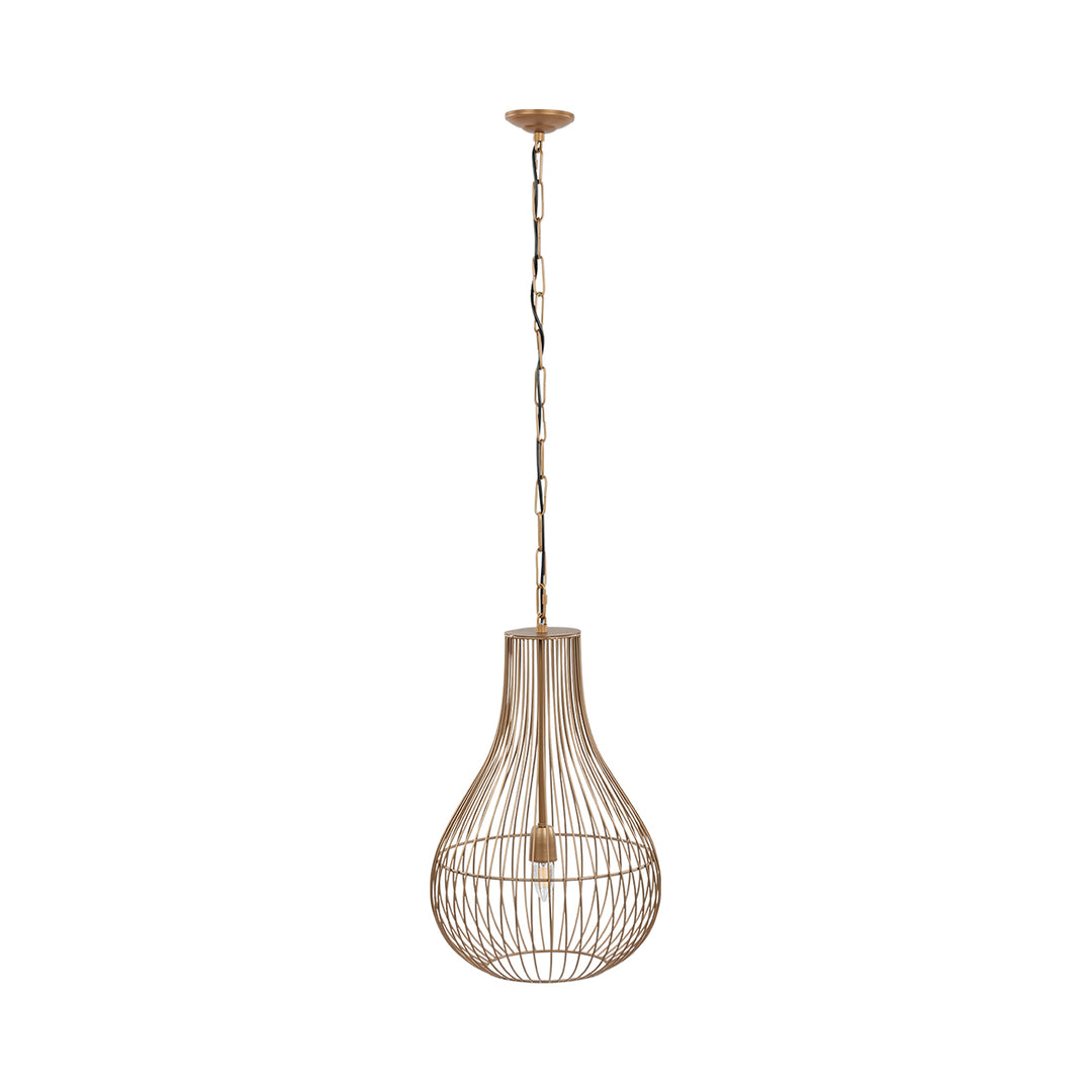 Mira Pear Drop Wire Pendant