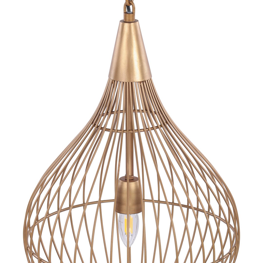 Mira Teardrop Wire Pendant