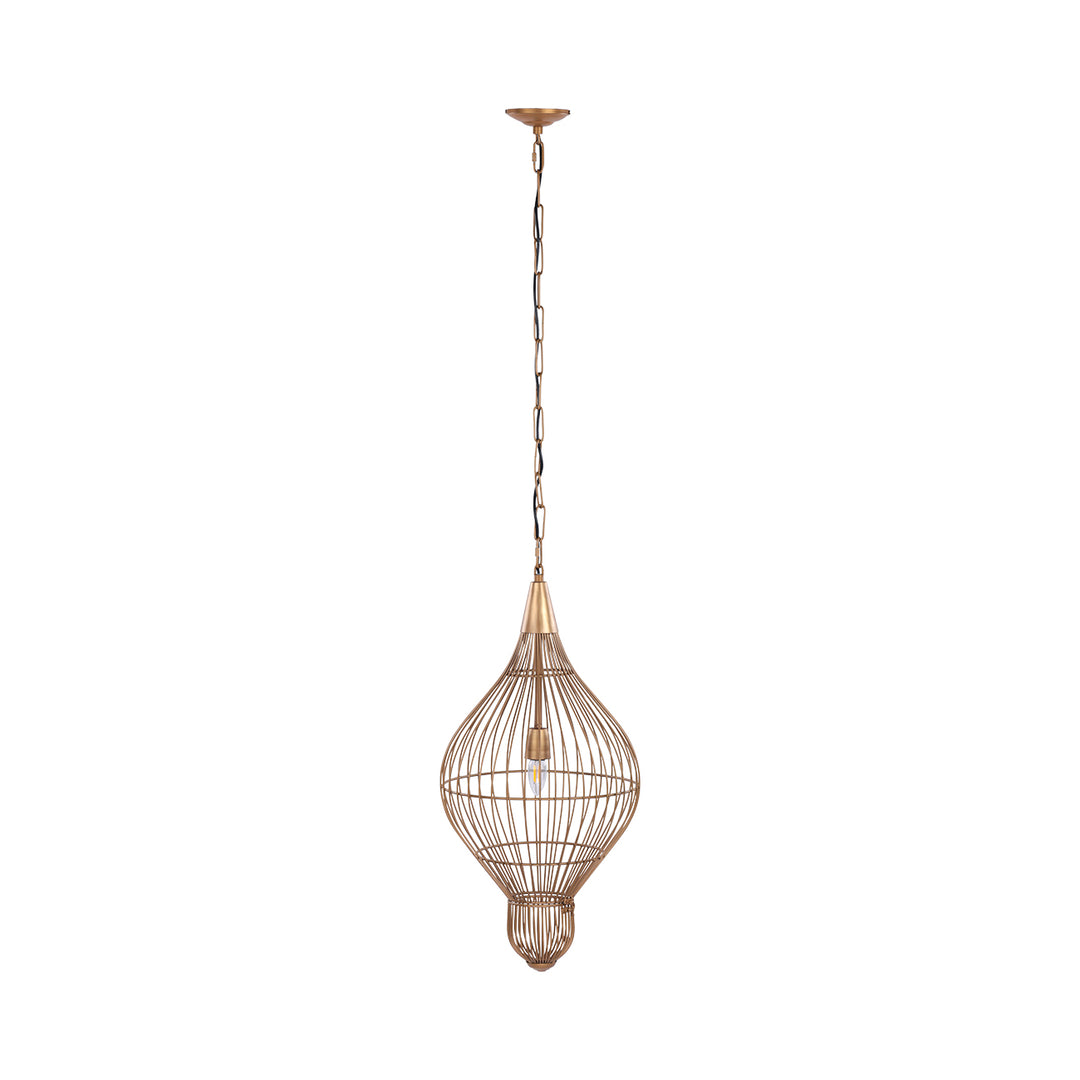 Mira Teardrop Wire Pendant