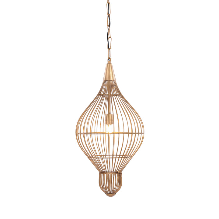Mira Teardrop Wire Pendant