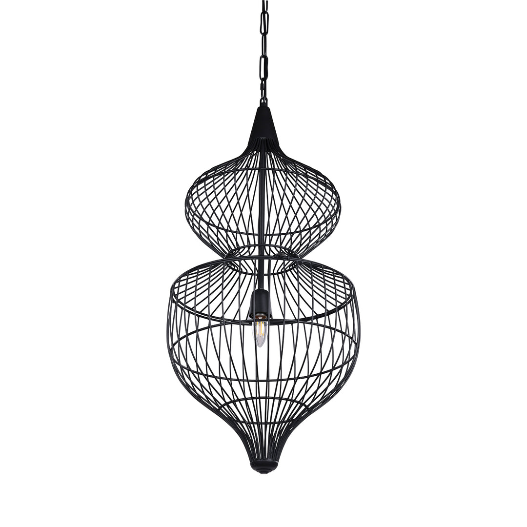 Mira Hourglass Wire Pendant