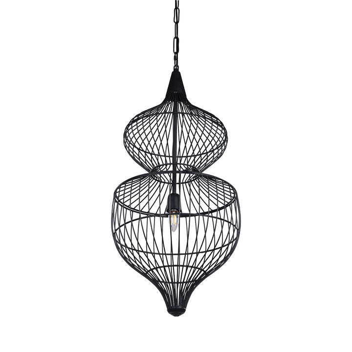 Mira Hourglass Wire Pendant