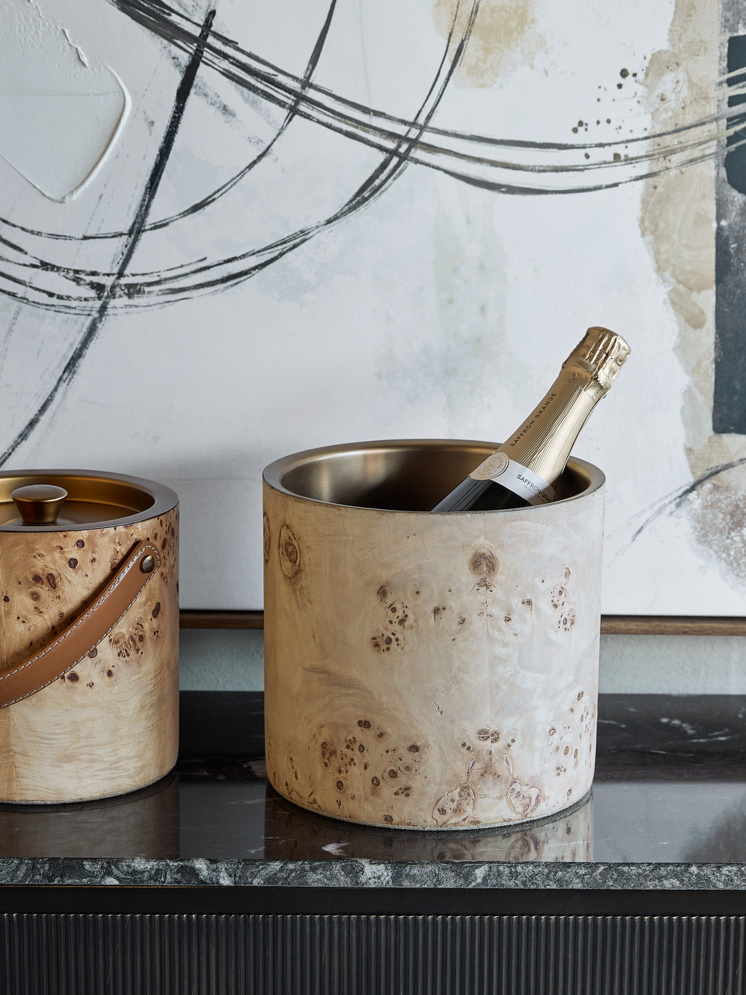 Burl Champagne Cooler