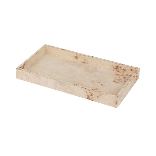 Burl Rectangular Tray