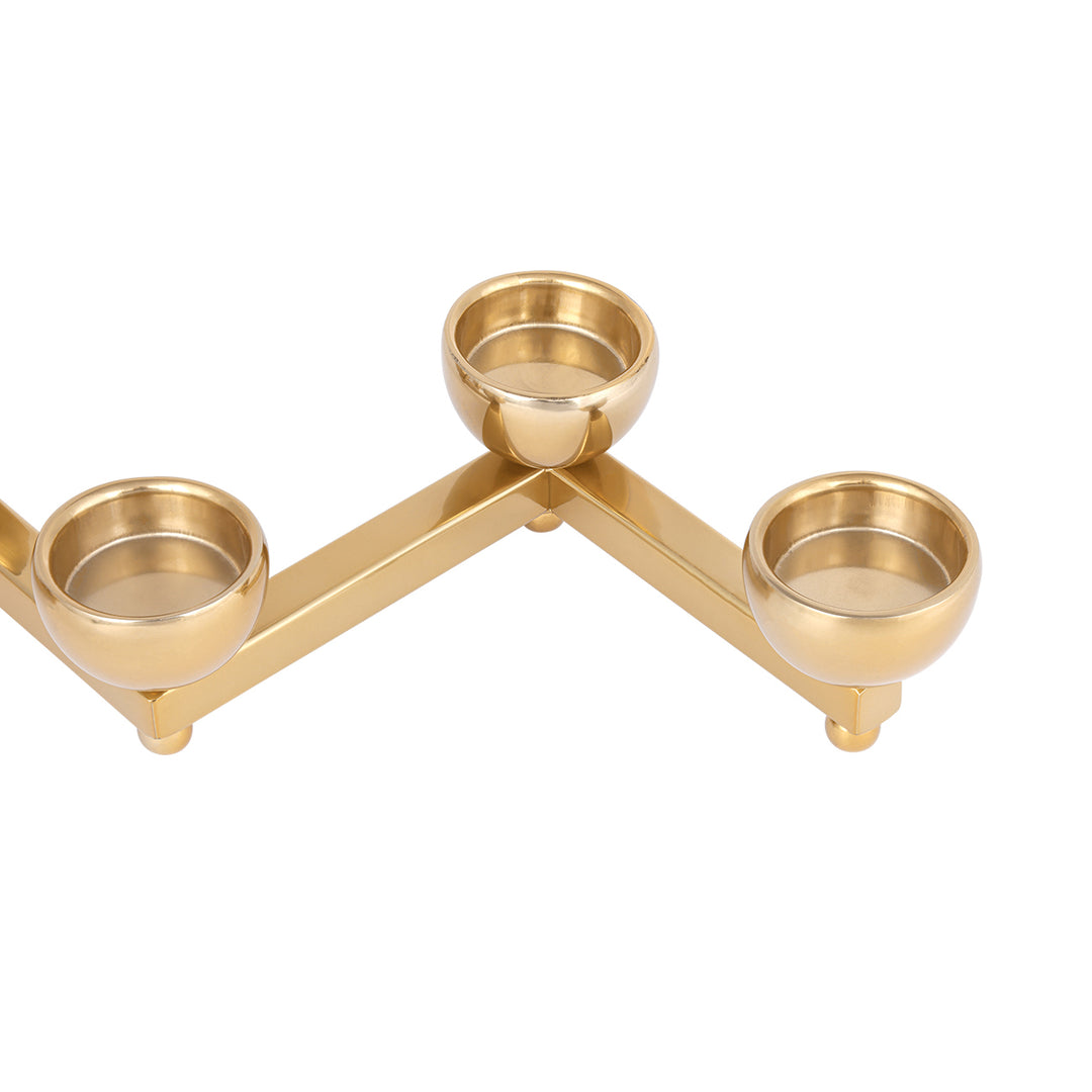 Luca Zigzag Tealight Holder