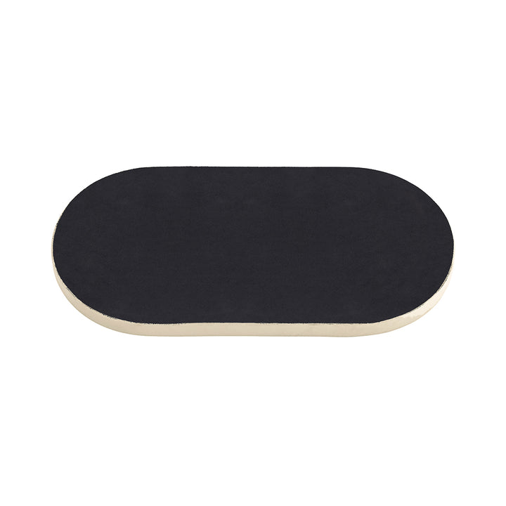 Ovolo Iron Enamel Beige Tray Large