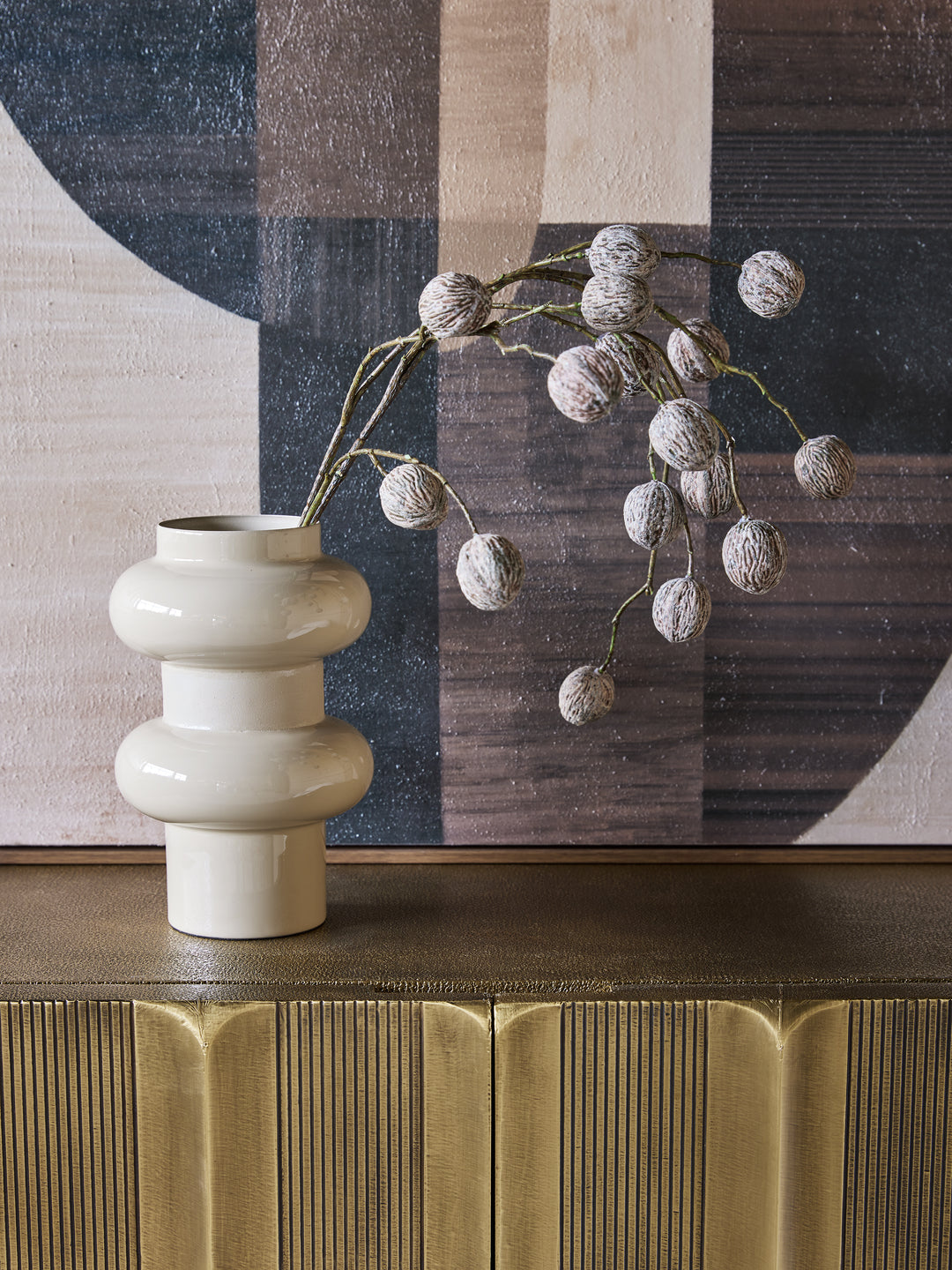 Ovolo Enamel Iron Vase Small