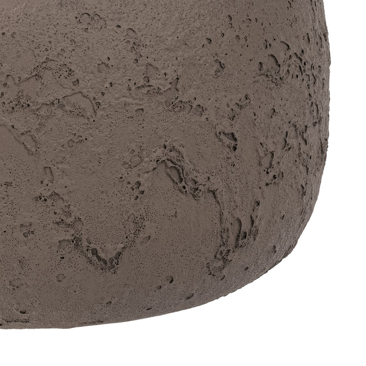 Alora Brown Textured Metal Vase Large