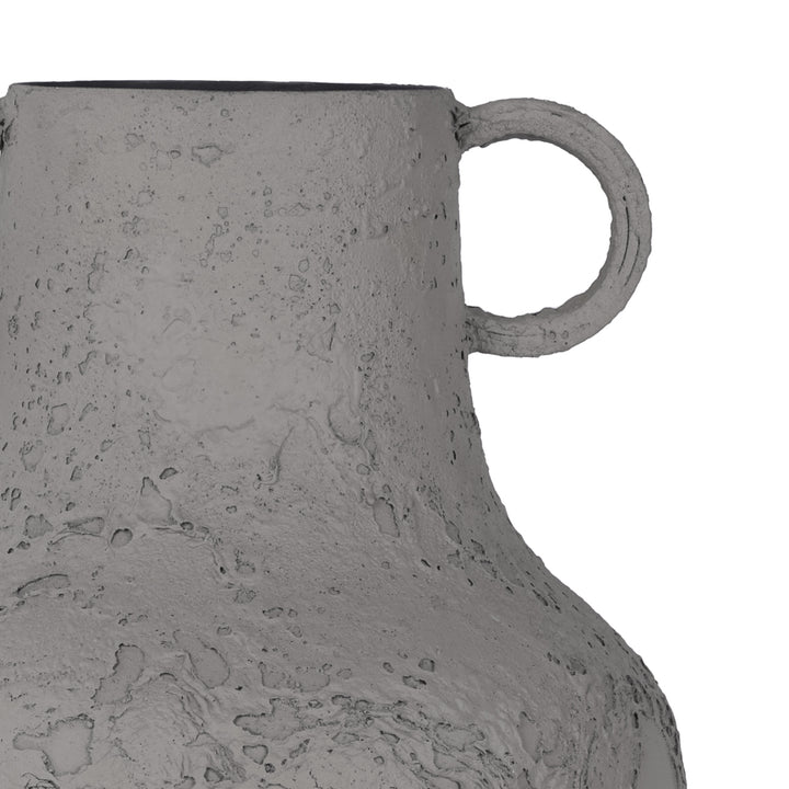 Alora Brown Textured Metal Vase Tall