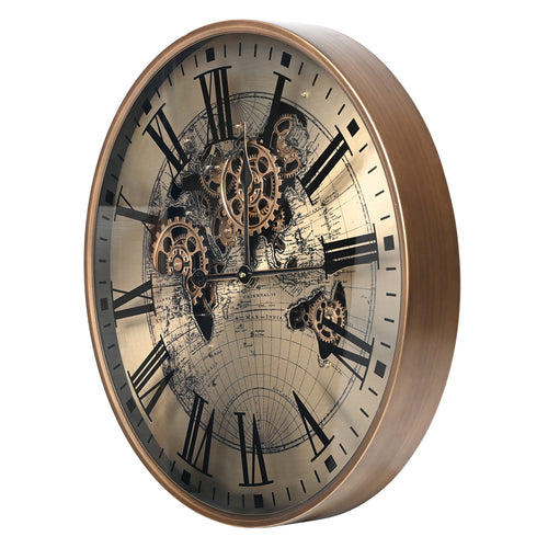 Atlas Moving Cogs Wall Clock