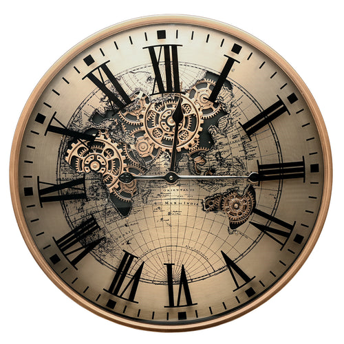 Atlas Moving Cogs Wall Clock