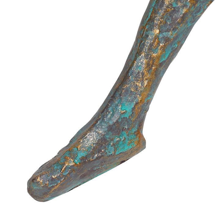 Reading Man Verdigris Sculpture