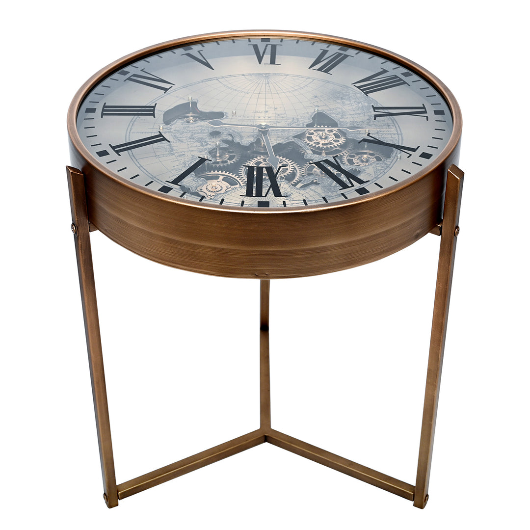 Atlas Moving Cogs Side Table 50cm