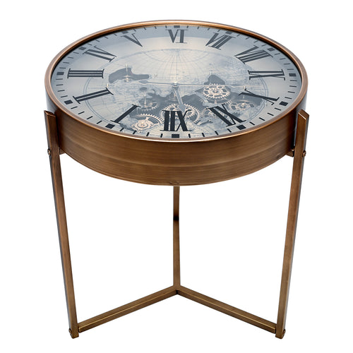 Atlas Moving Cogs Side Table 50cm