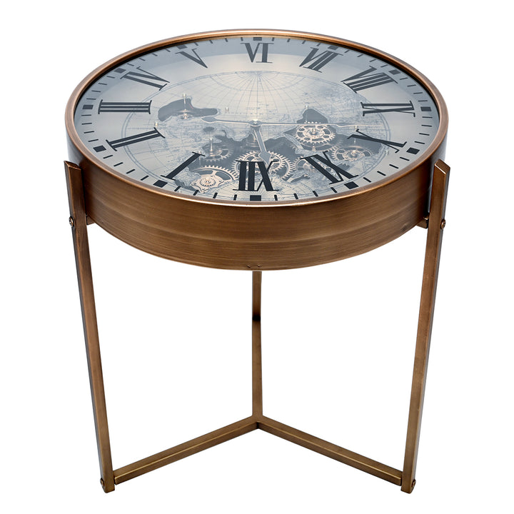Atlas Moving Cogs Side Table 50cm