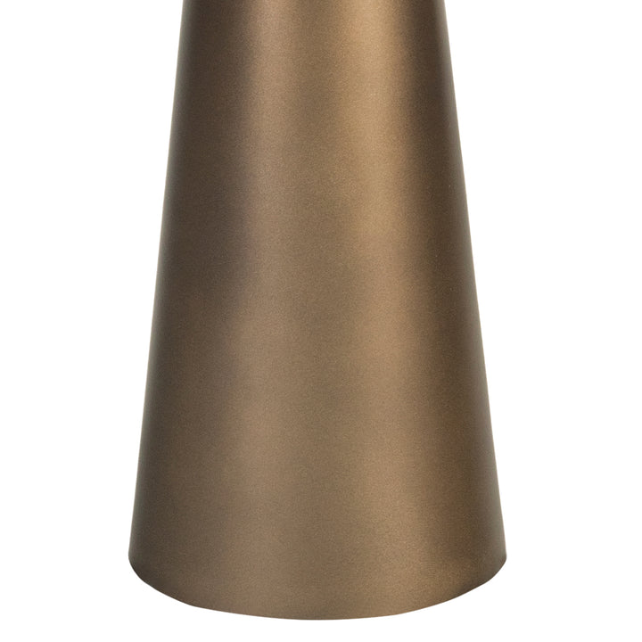 Southbourne Smoked Gold Floor Hurricane 80cm