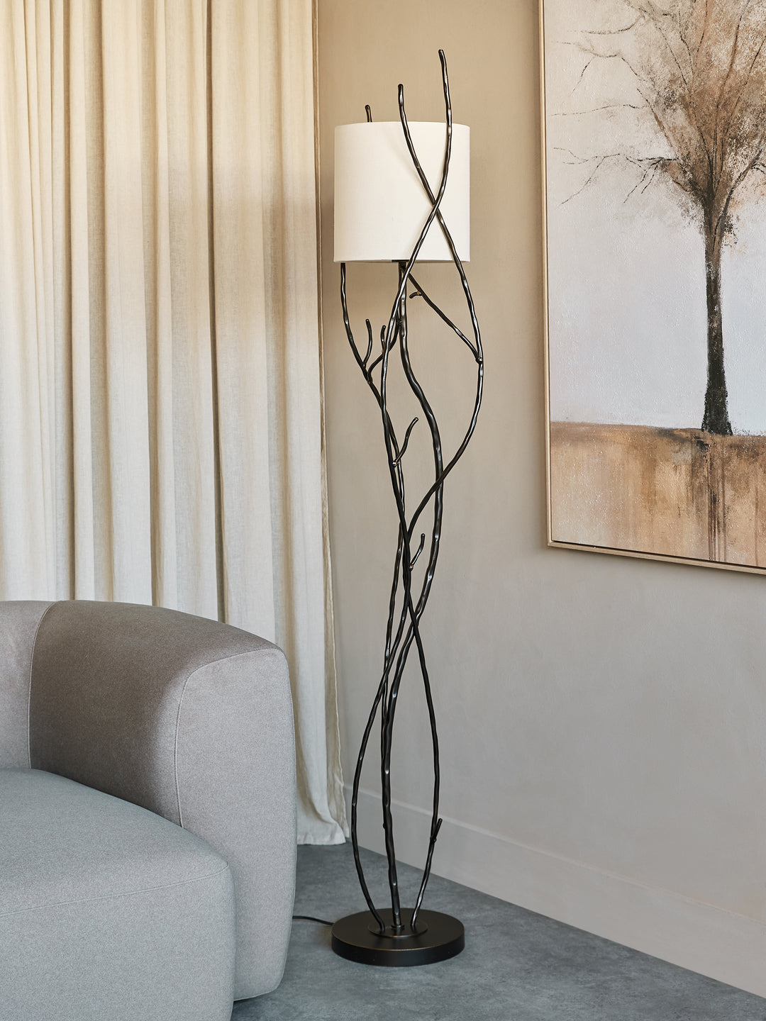 Ember Iron Floor Lamp 150cm