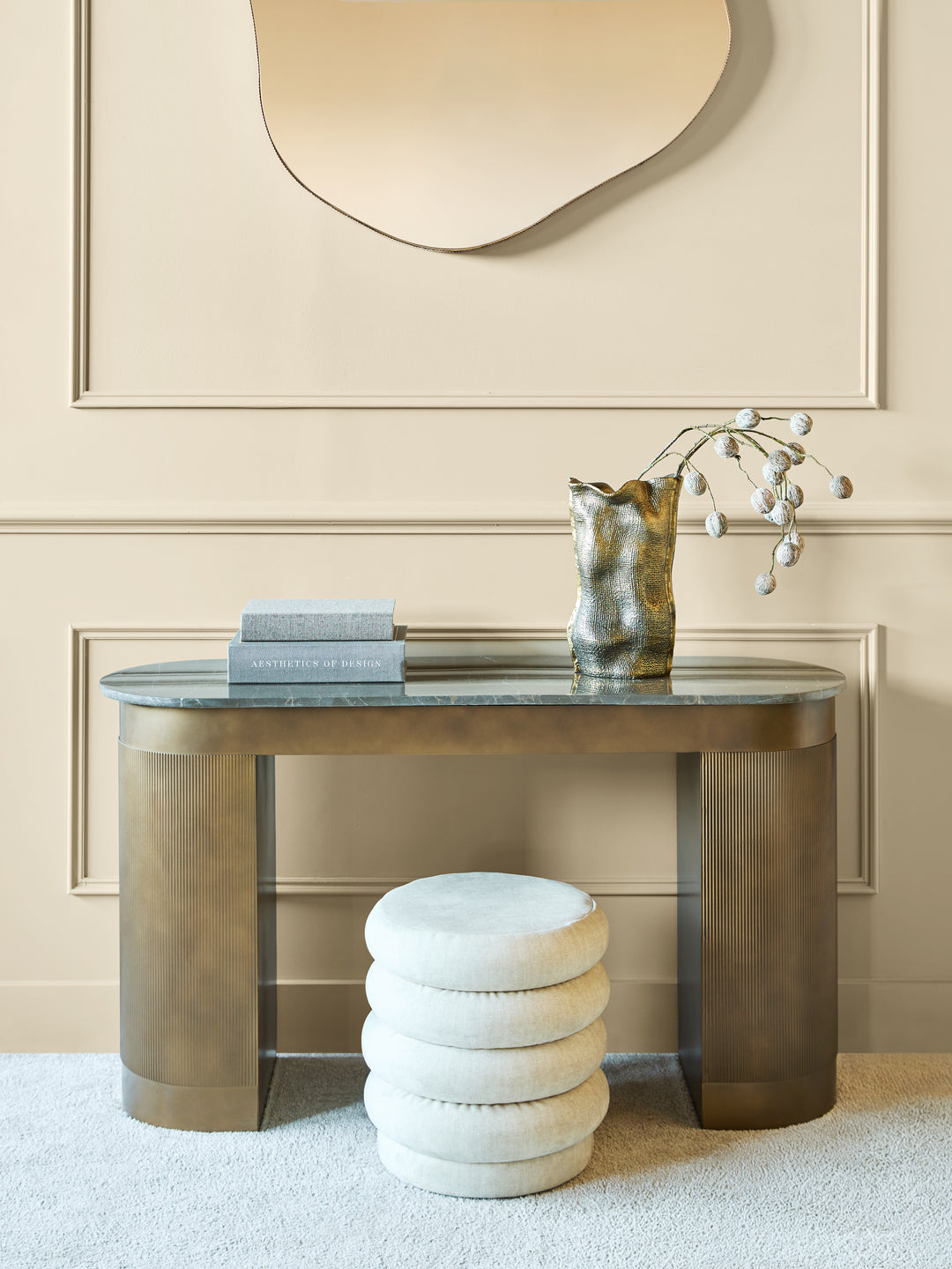 Belvedere Royal Gold Study Desk