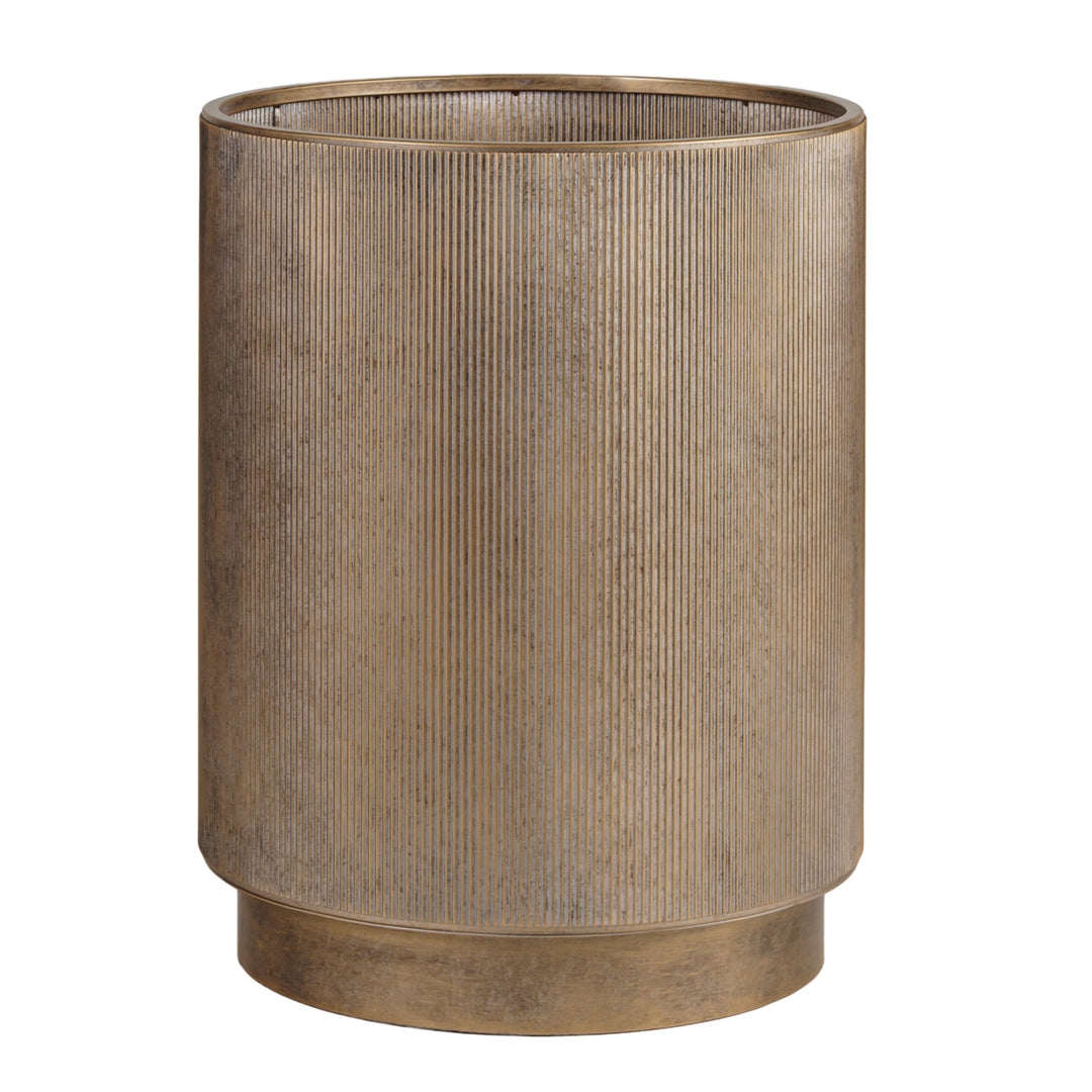 Belvedere Aged Gold Set of 3 Floor Planters