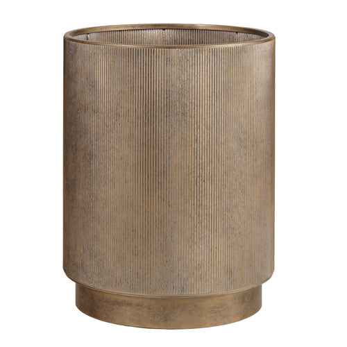 Belvedere Aged Gold Set of 3 Floor Planters