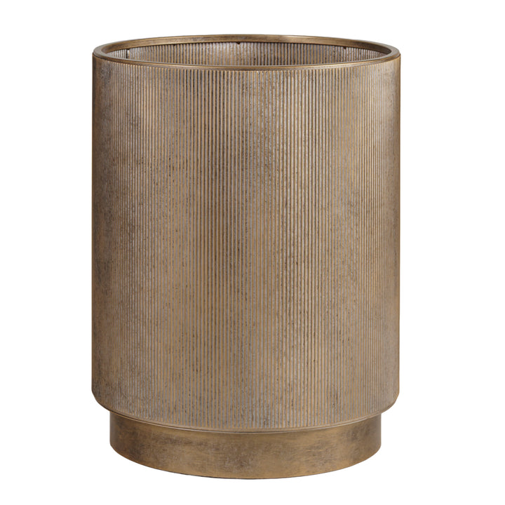 Belvedere Aged Gold Set of 3 Floor Planters