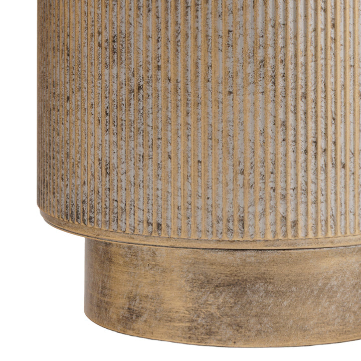 Belvedere Aged Gold Set of 3 Floor Planters