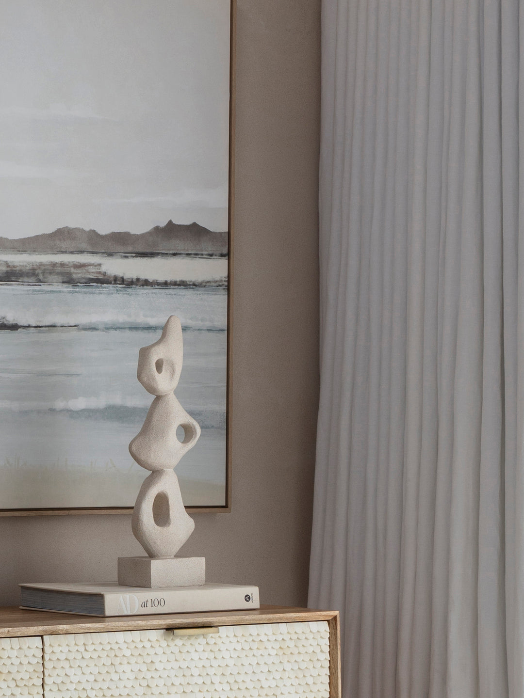 Aven Stacked Organic Forms Sculpture