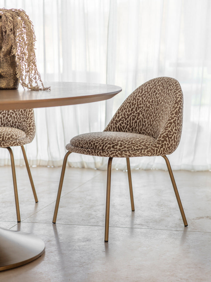 Lanta Pair of Upholstered Dining Chairs