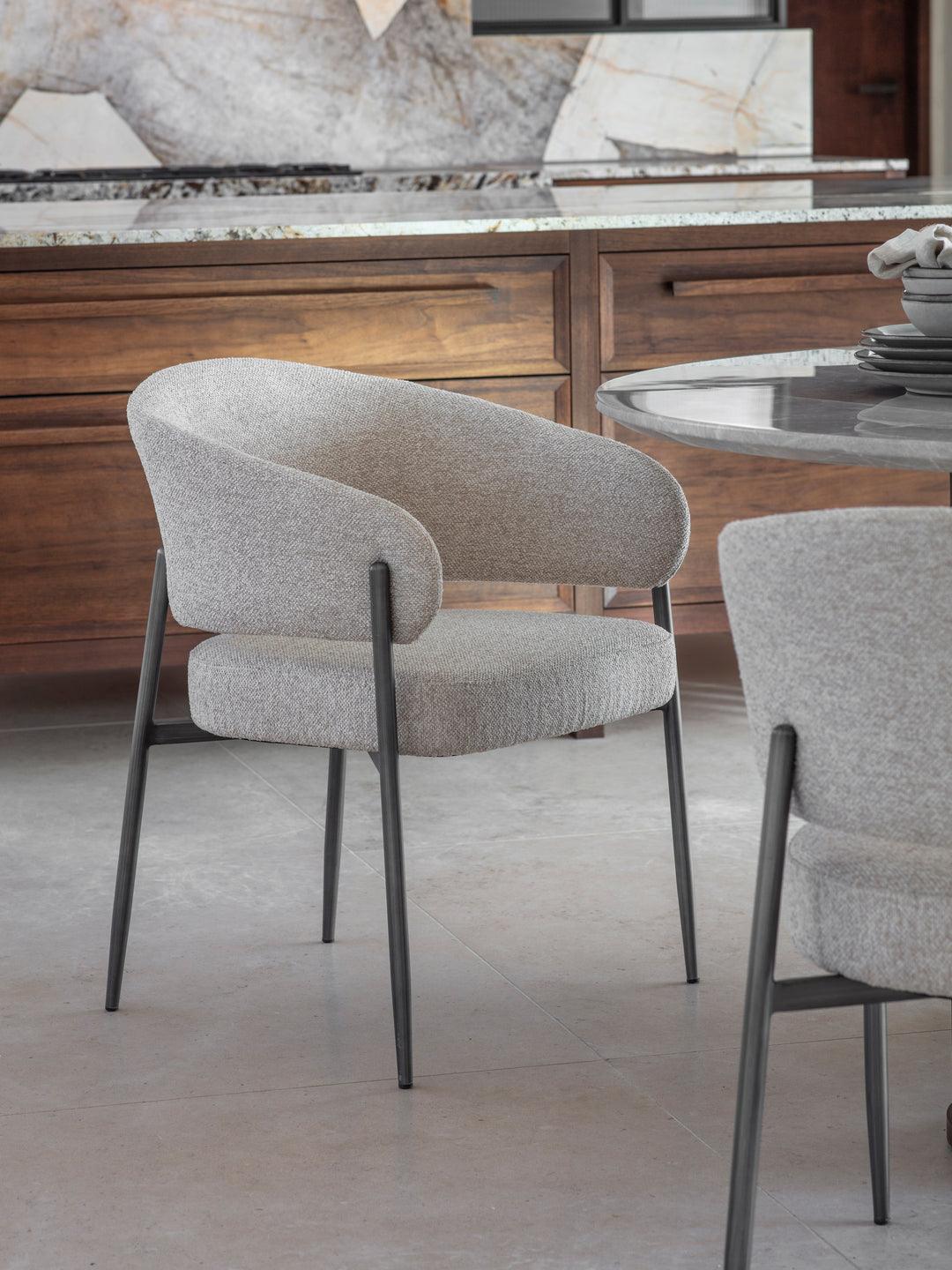 Holmes Boucle Upholstered Dining Chair
