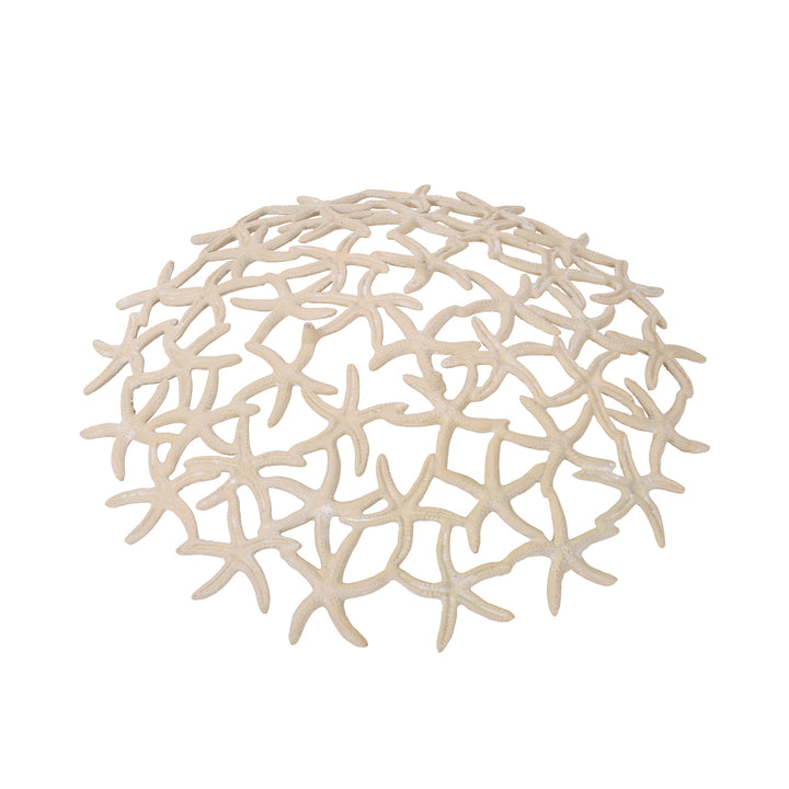 Seaside Starfish Beige Stonewash Shallow Bowl