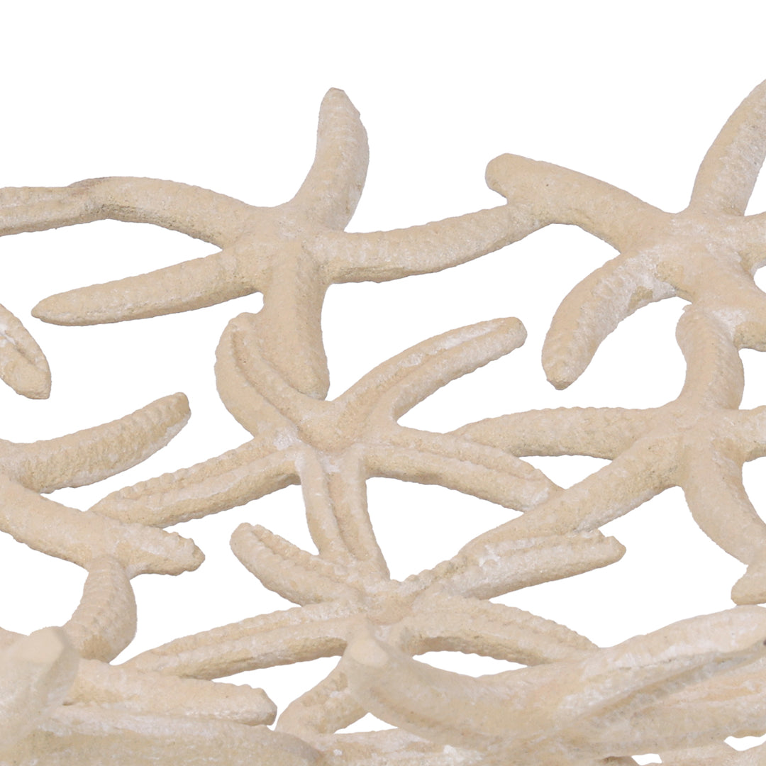 Seaside Starfish Beige Stonewash Shallow Bowl