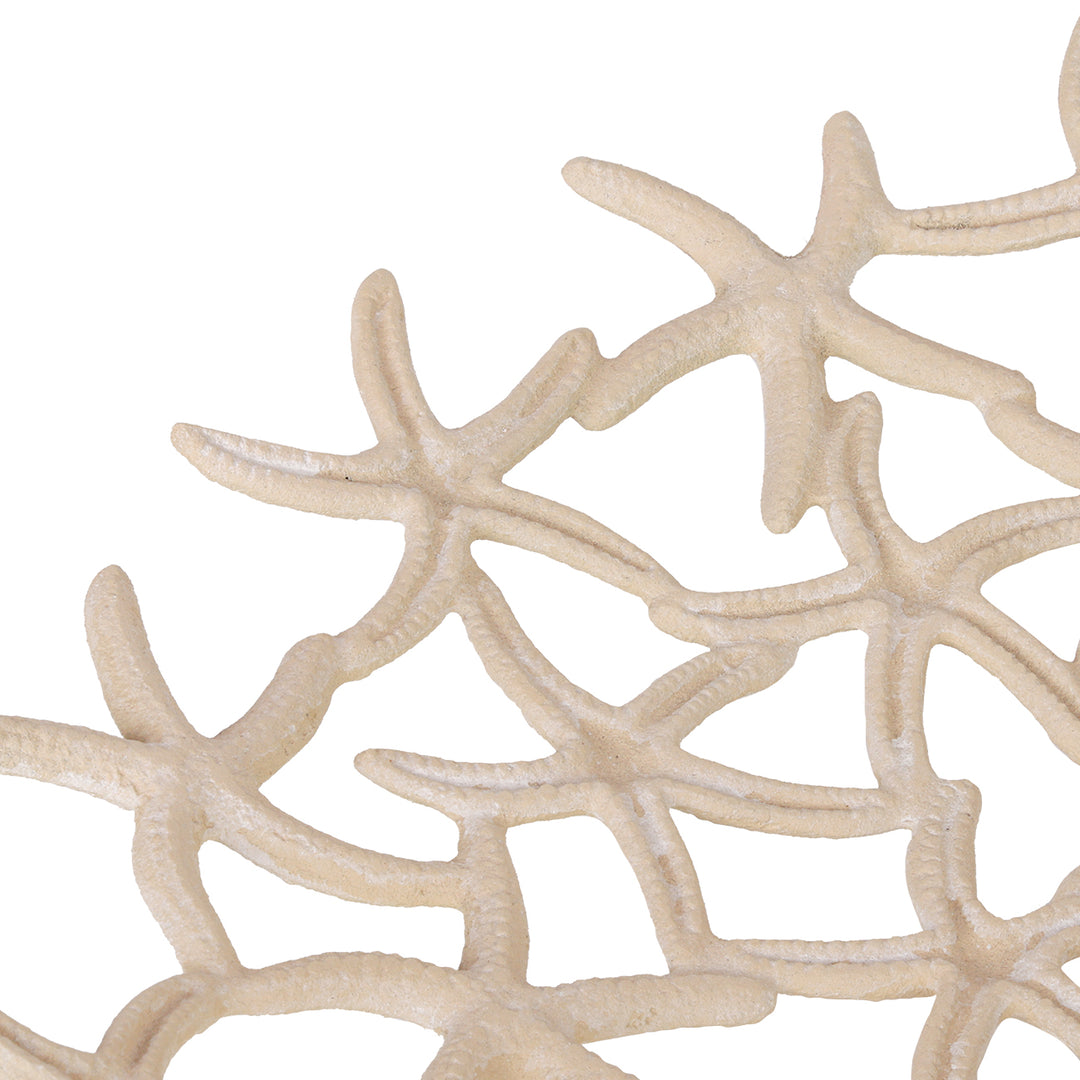 Seaside Starfish Beige Stonewash Shallow Bowl