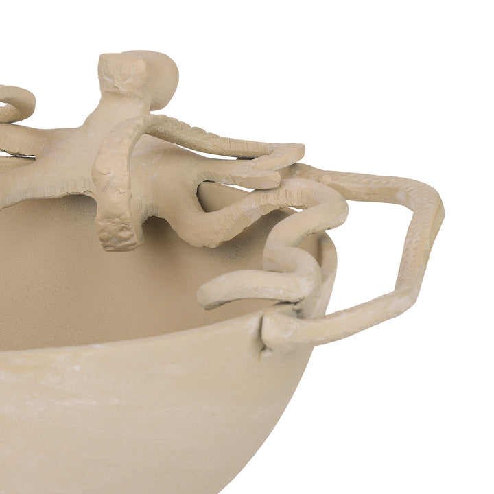Seaside Octopus Beige Stonewash   Bowl
