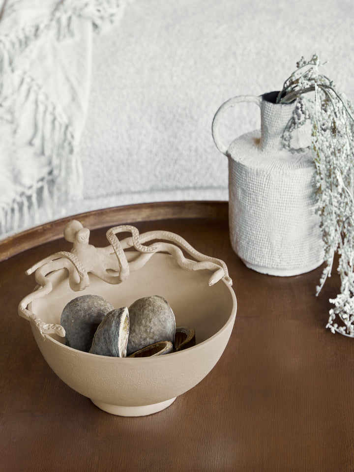 Seaside Octopus Beige Stonewash   Bowl