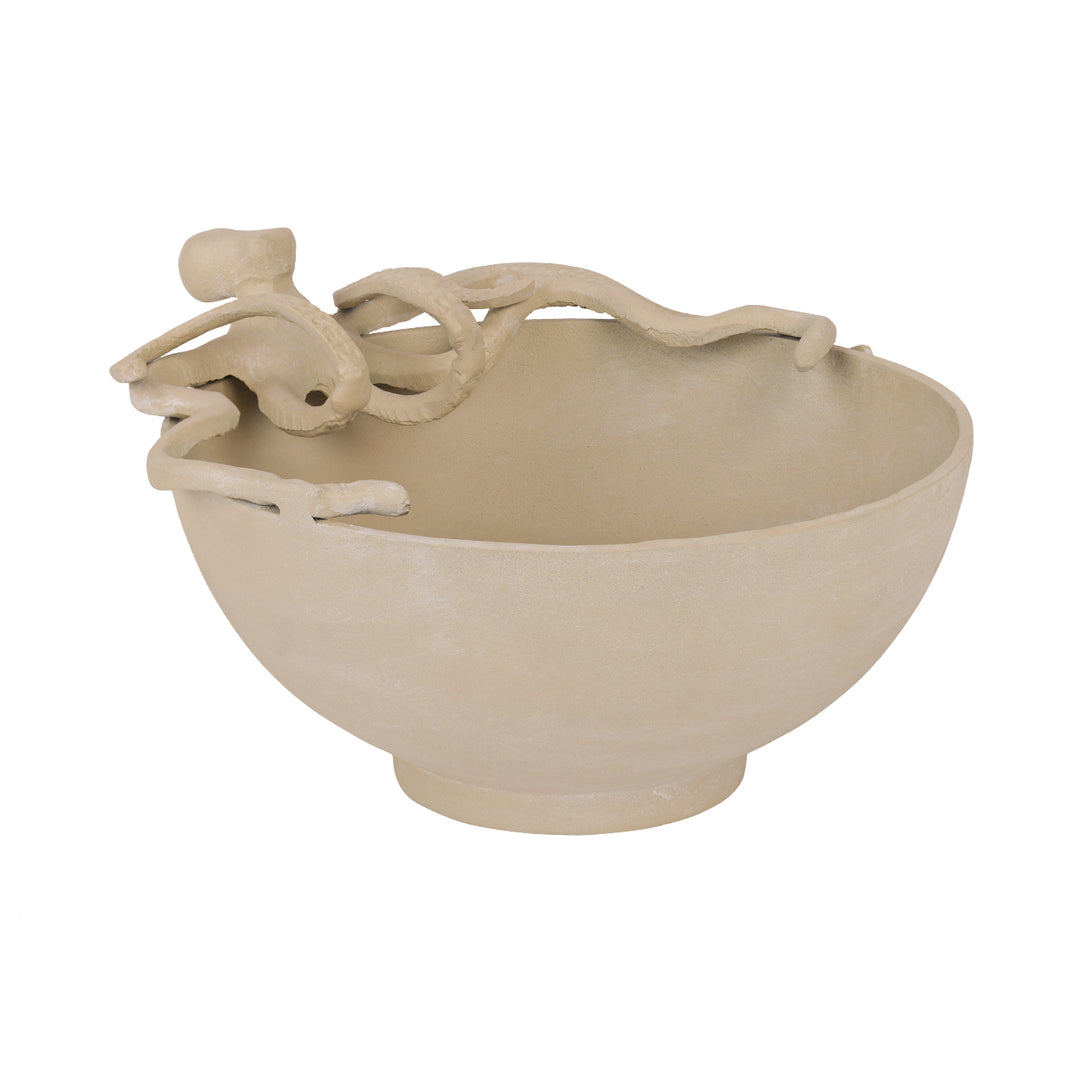 Seaside Octopus Beige Stonewash   Bowl