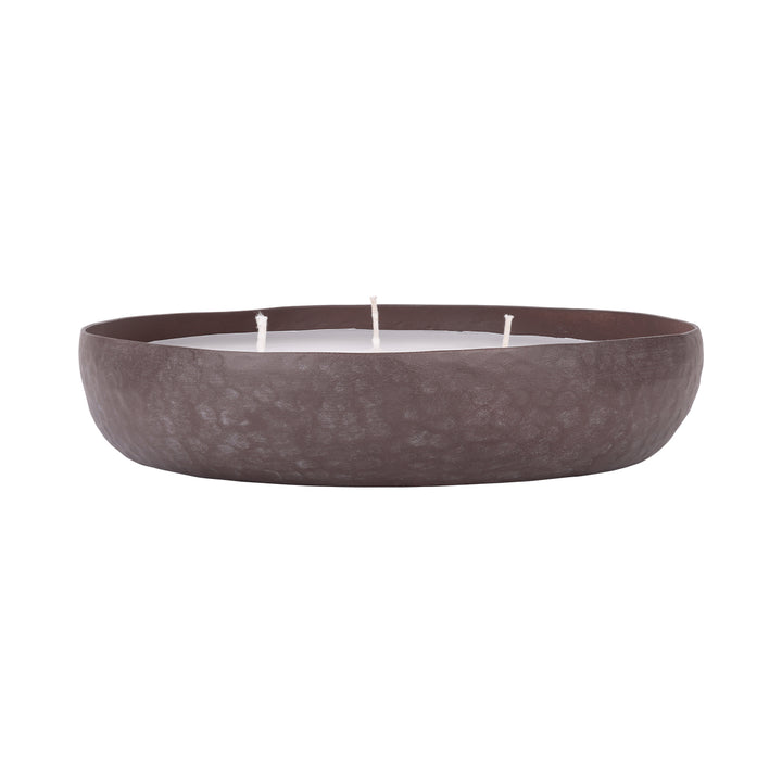 Samui Hammered Brown 3 Wick Candle Bowl