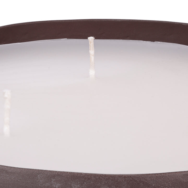 Samui Hammered Brown 3 Wick Candle Bowl