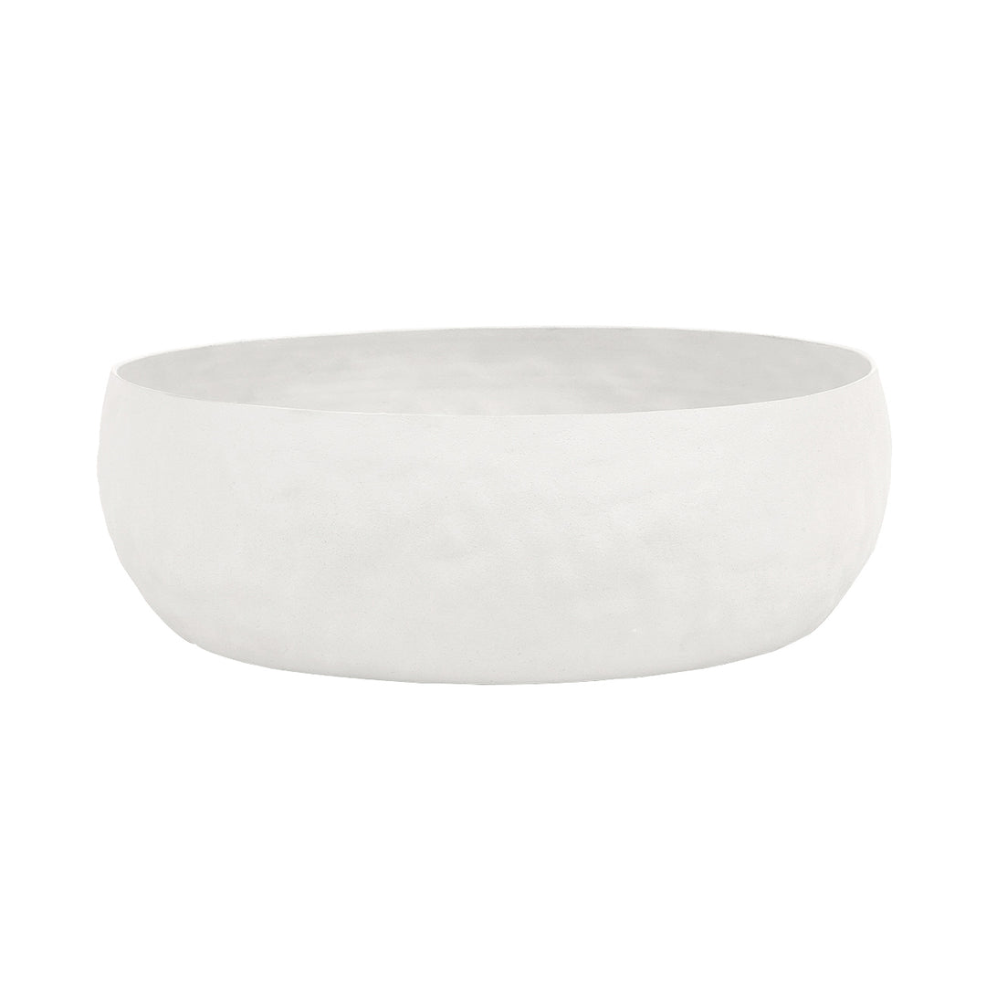 Samui  White Stonewash Tall Bowl Medium