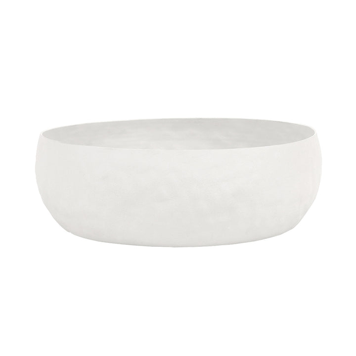 Samui  White Stonewash Tall Bowl Medium