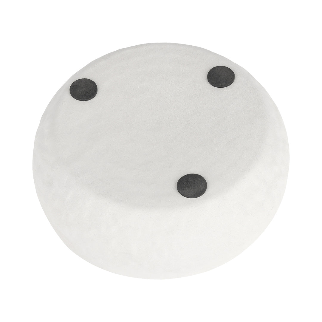 Samui  White Stonewash Tall Bowl Medium