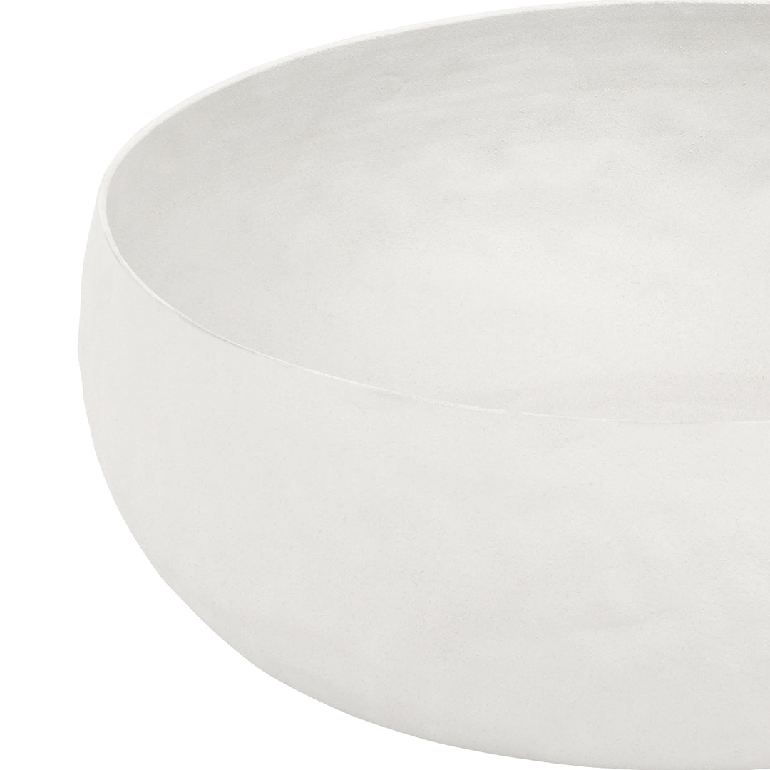 Samui  White Stonewash Tall Bowl Medium