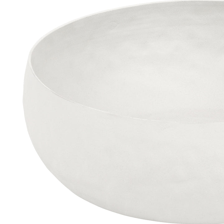 Samui  White Stonewash Tall Bowl Medium
