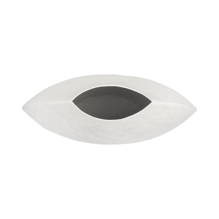 Samui White Stonewash Moon Vase