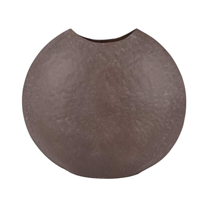Samui Brown Stonewash Moon Vase