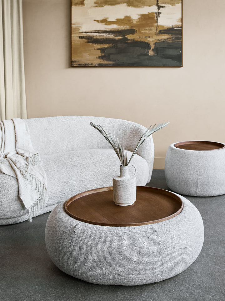 Gensen Ottoman in Oatmeal Large 100cm